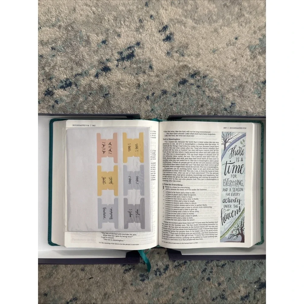 NIV Beautiful Word Bible Updated Edition Peel/Stick Full Color NEW